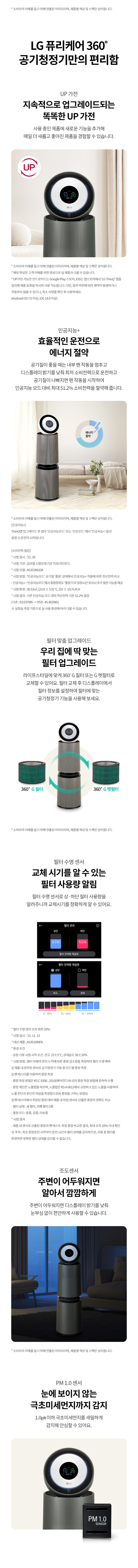 LG 퓨리케어 오브제컬렉션 360˚ 공기청정기 알파UP(35평)4